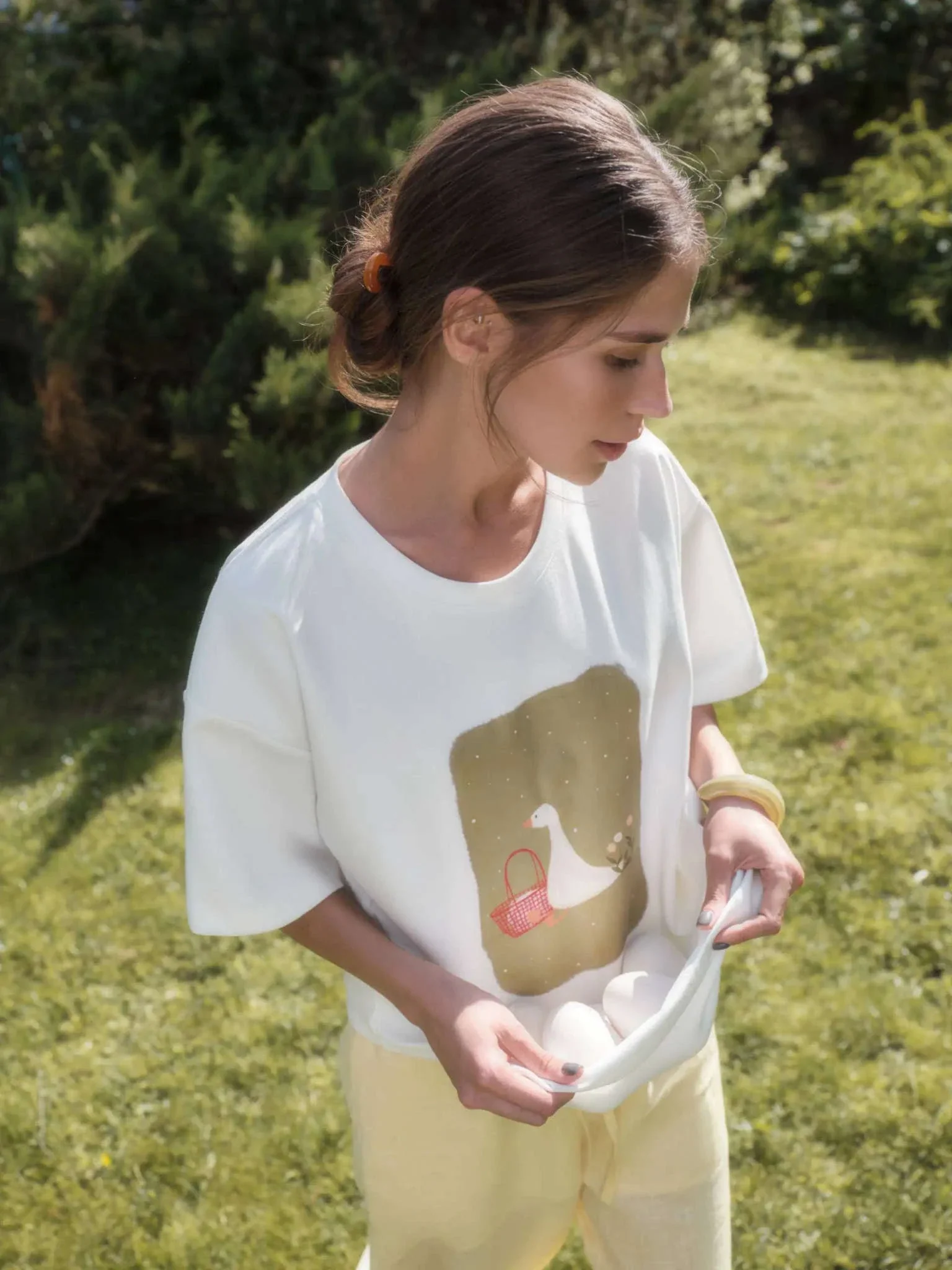 Women's Oversized Geometric Print Cotton T-Shirt Casual Loose Fit - Image 9