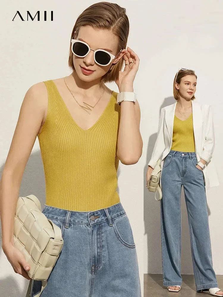 Women’s Slim Fit V-Neck Camisole Top for Office and Summer Wear - Image 3