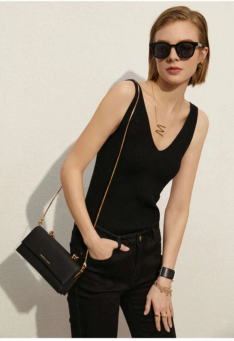 Women’s Slim Fit V-Neck Camisole Top for Office and Summer Wear - Image 32