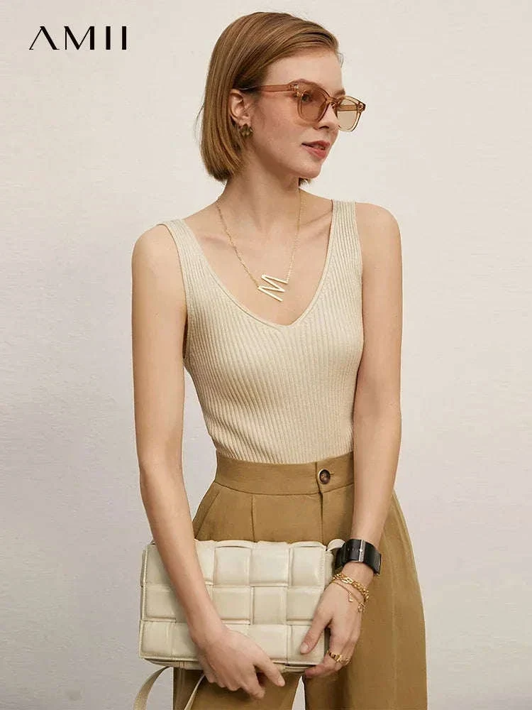 Women’s Slim Fit V-Neck Camisole Top for Office and Summer Wear - Image 60
