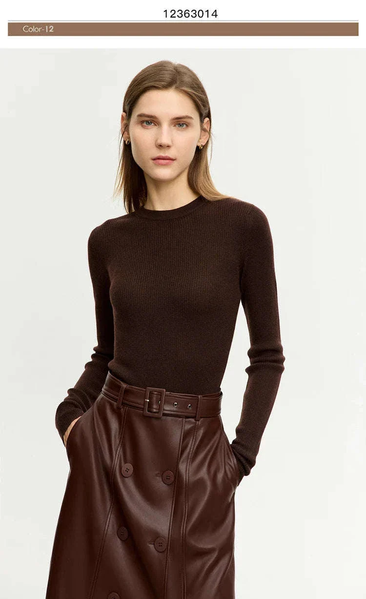 Women’s Slim Fit Wool Turtleneck Sweater – Soft Stretch Winter Pullover - Image 50