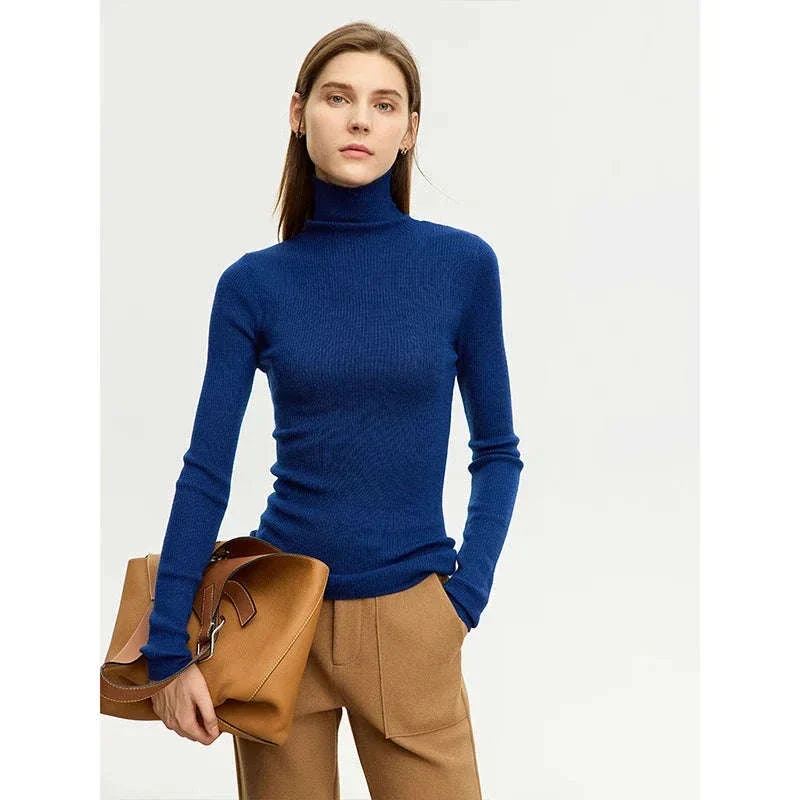 Women’s Slim Fit Wool Turtleneck Sweater – Soft Stretch Winter Pullover - Image 66