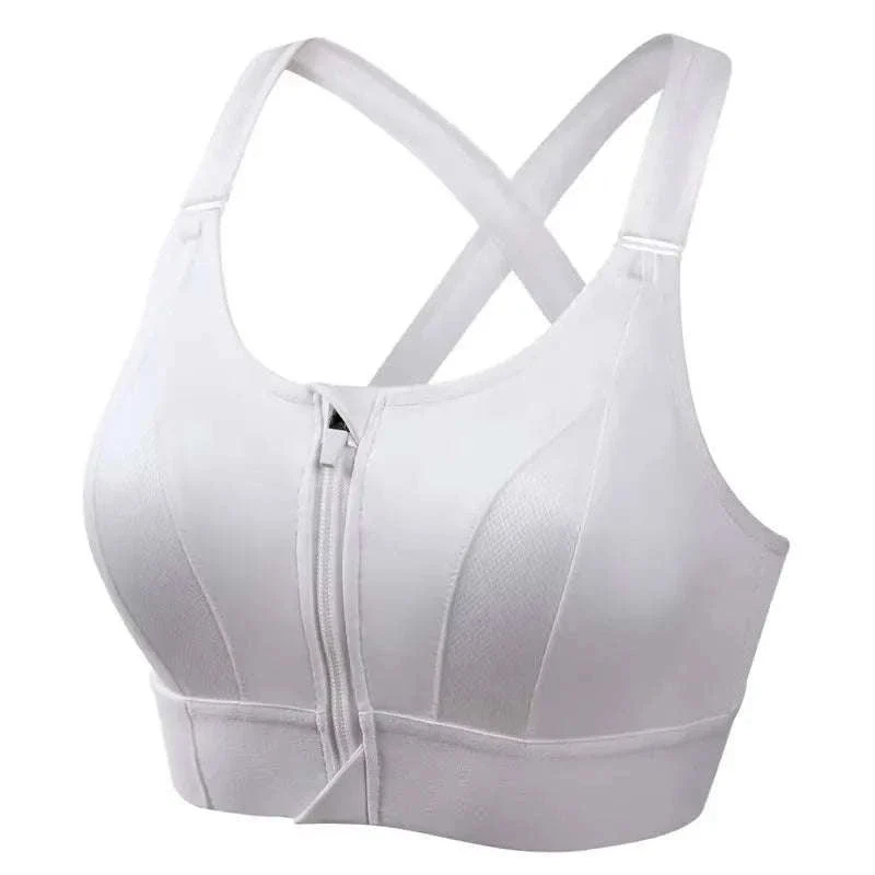 Women's Front-Zipper Sports Bra for Easy Support - Image 11