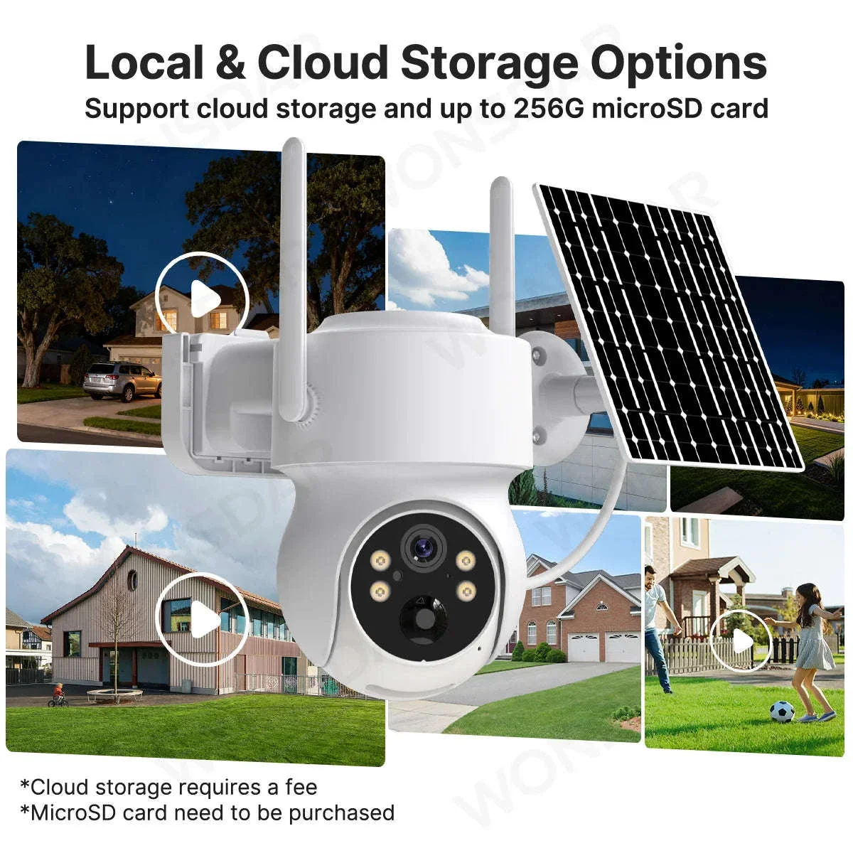Solar WiFi PTZ Outdoor Security Camera with App Alerts - Image 11