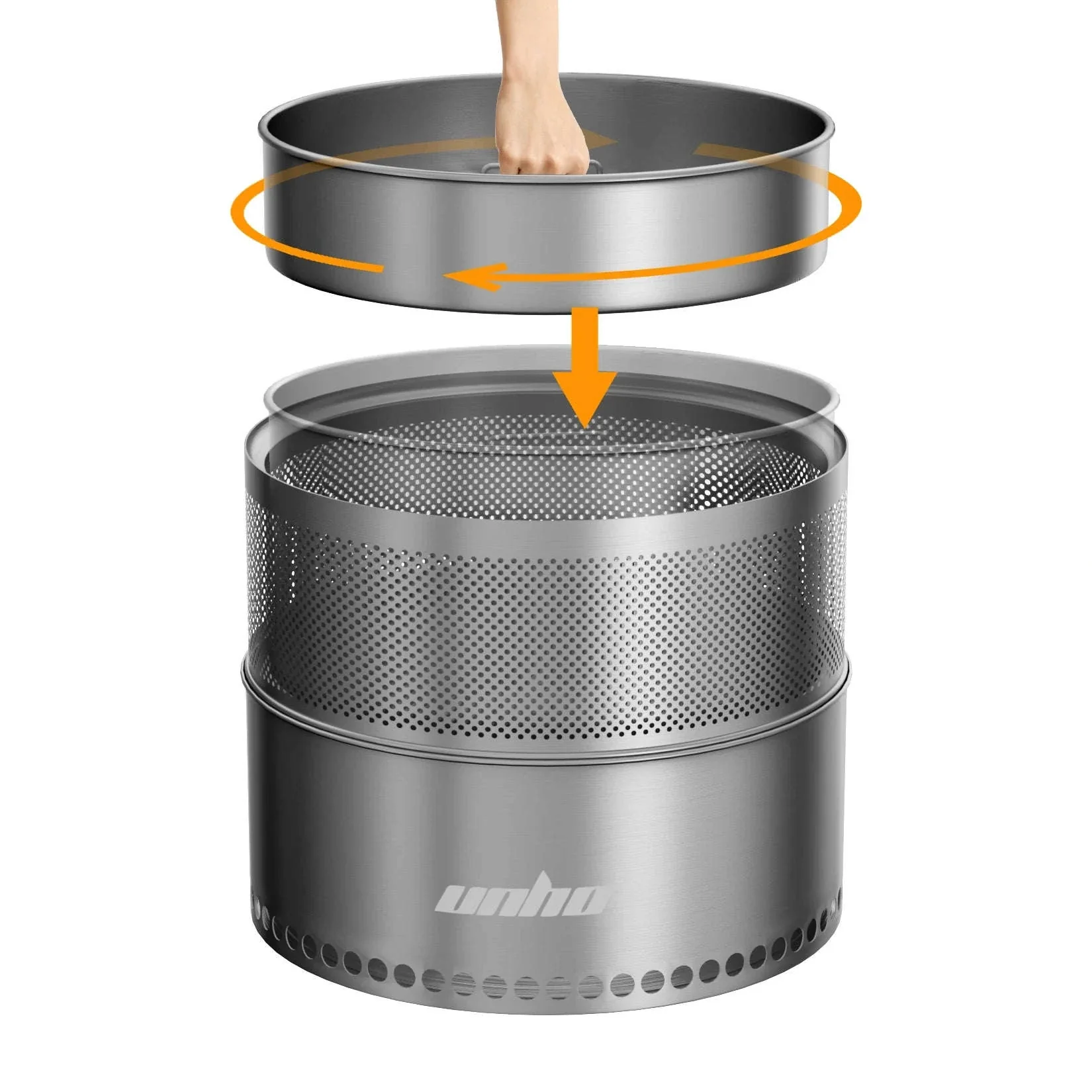 Stainless Steel Wood Burning Fire Pit with Carry Bag - Image 14