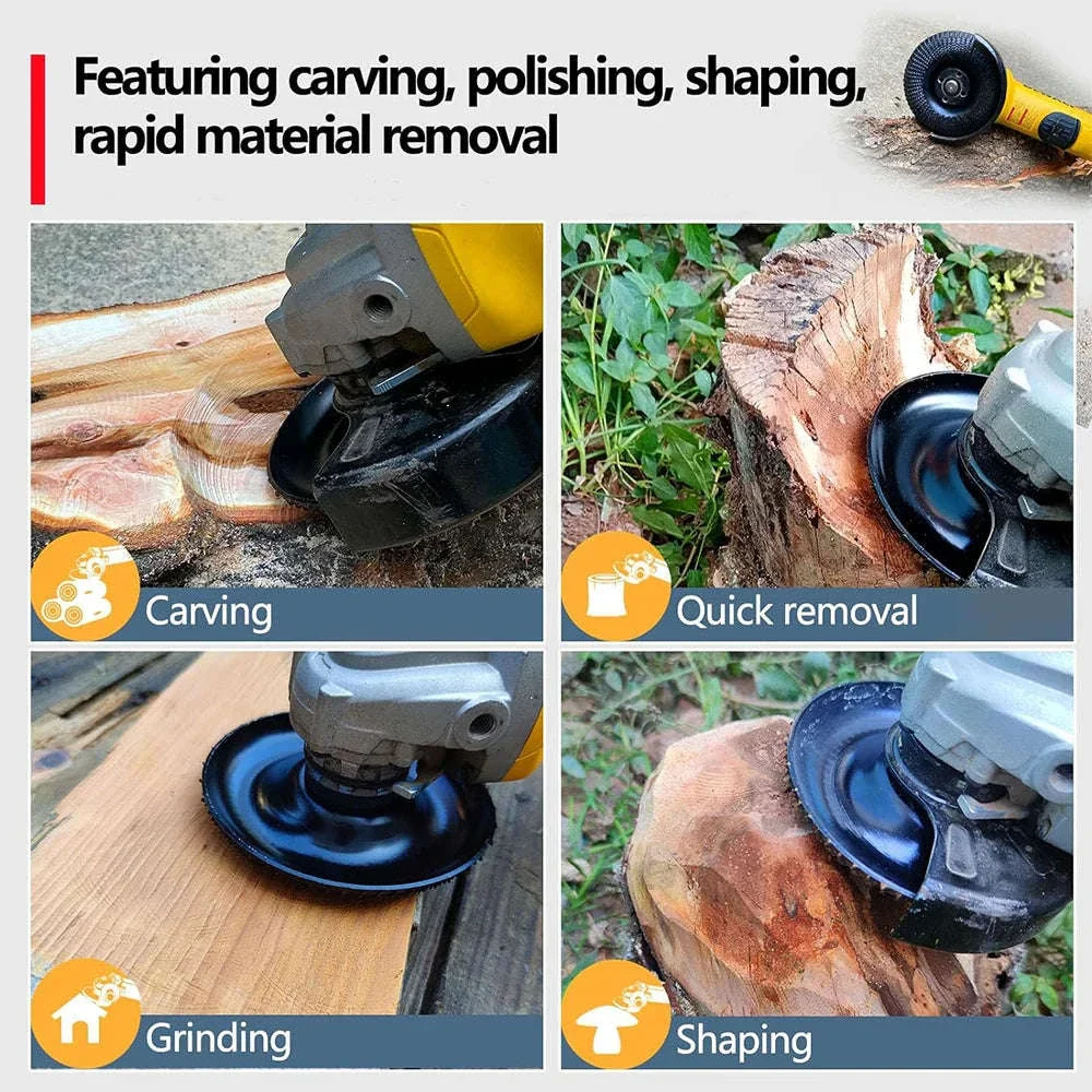 Wood Carving Disc Grinder Wheel for Fast, Precise Shaping - Image 10