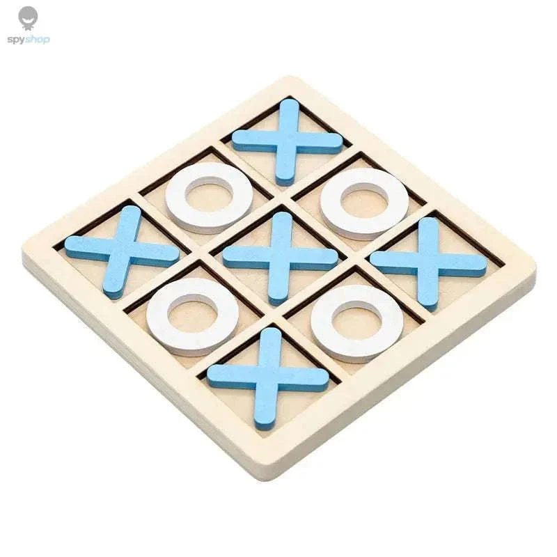 Solid Wooden Tic Tac Toe Board Game for Family Play - Image 4