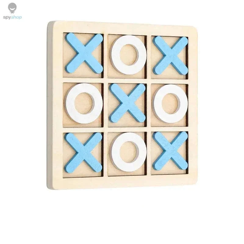 Solid Wooden Tic Tac Toe Board Game for Family Play - Image 6
