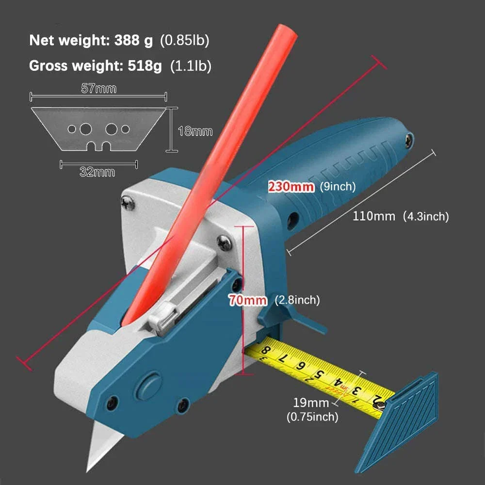Woodworking Gypsum Board Cutting Tool with Built-In Tape Measure - Image 6