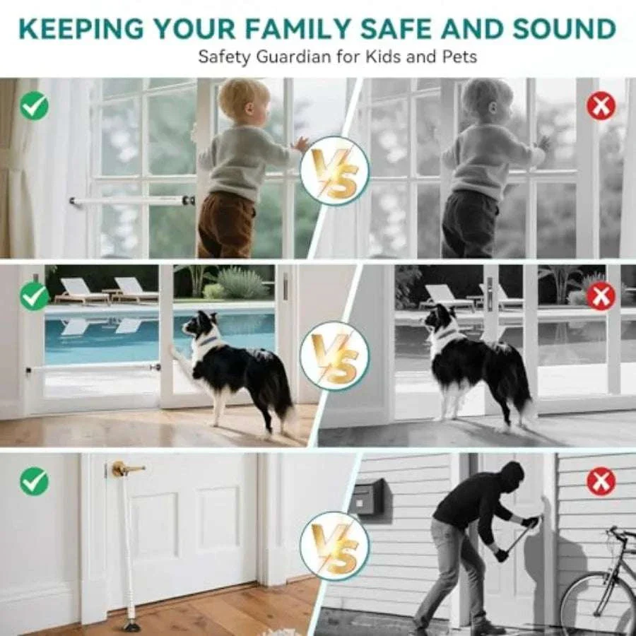 Adjustable Sliding Door & Window Security Bar 6.5–48 Inch - Image 12