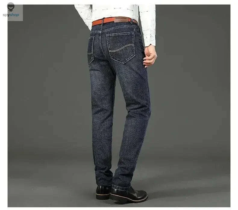 Men's Stretch Denim Jeans, Slim Straight Mid-Rise Fit - Image 10