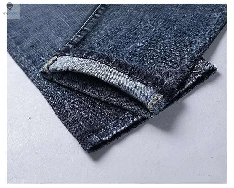 Men's Stretch Denim Jeans, Slim Straight Mid-Rise Fit - Image 21