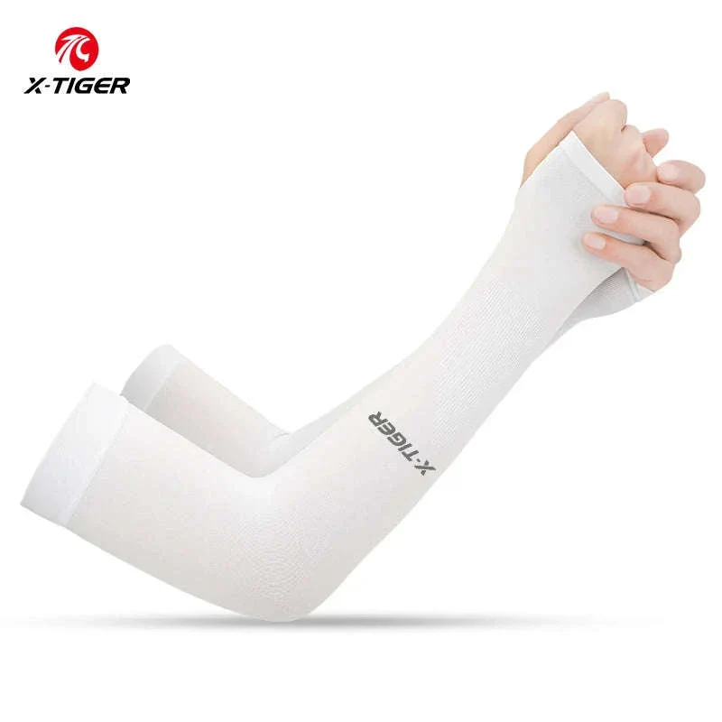 Ice Silk Cycling Arm Sleeves for Cool, Secure Fit - Image 18