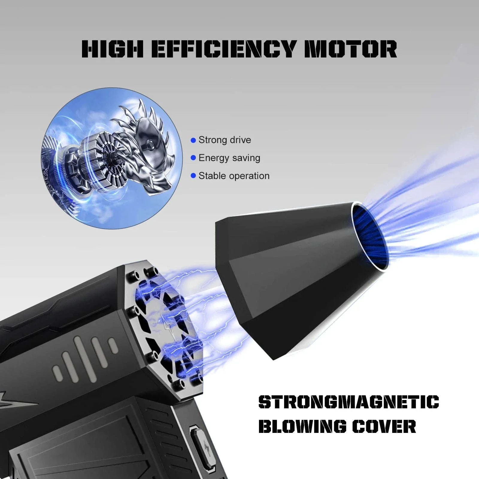 X3Pro Handheld Mini Turbo Jet Fan for Fast Dust Removal - Image 2