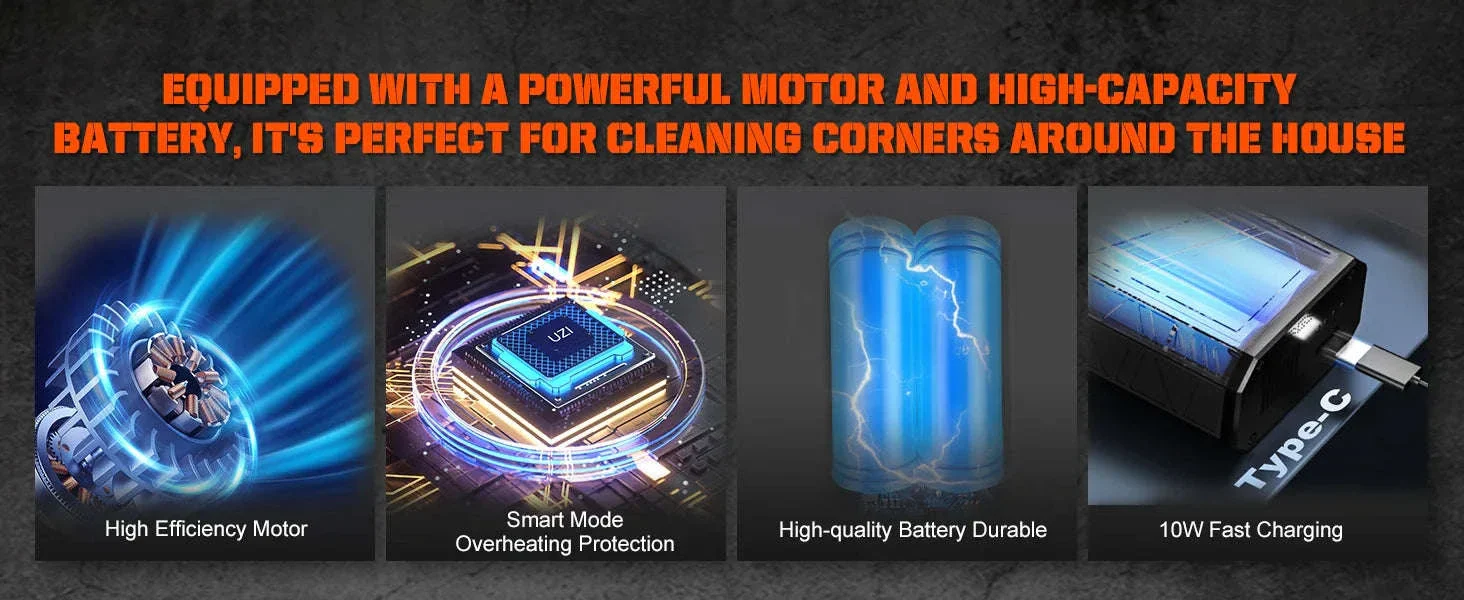 X3Pro Handheld Mini Turbo Jet Fan for Fast Dust Removal - Image 9
