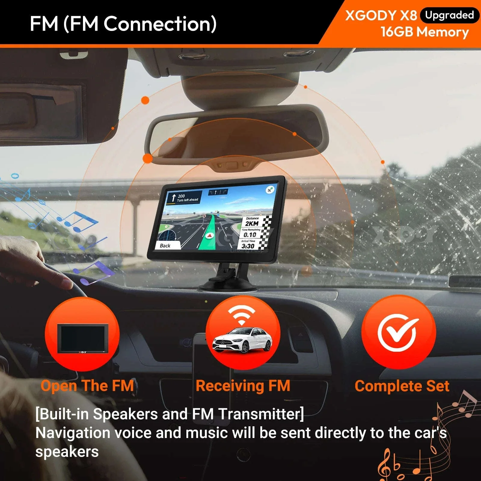 9 Inch Truck GPS Navigation with UK & Europe Maps - Image 3