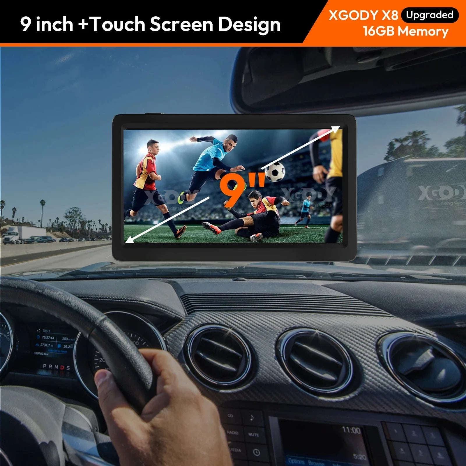 9 Inch Truck GPS Navigation with UK & Europe Maps - Image 6