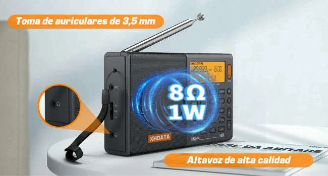 XHDATA D-808 Multiband Portable Radio with SSB, AIR & DSP Tuning - Image 10