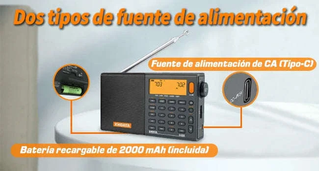 XHDATA D-808 Multiband Portable Radio with SSB, AIR & DSP Tuning - Image 9