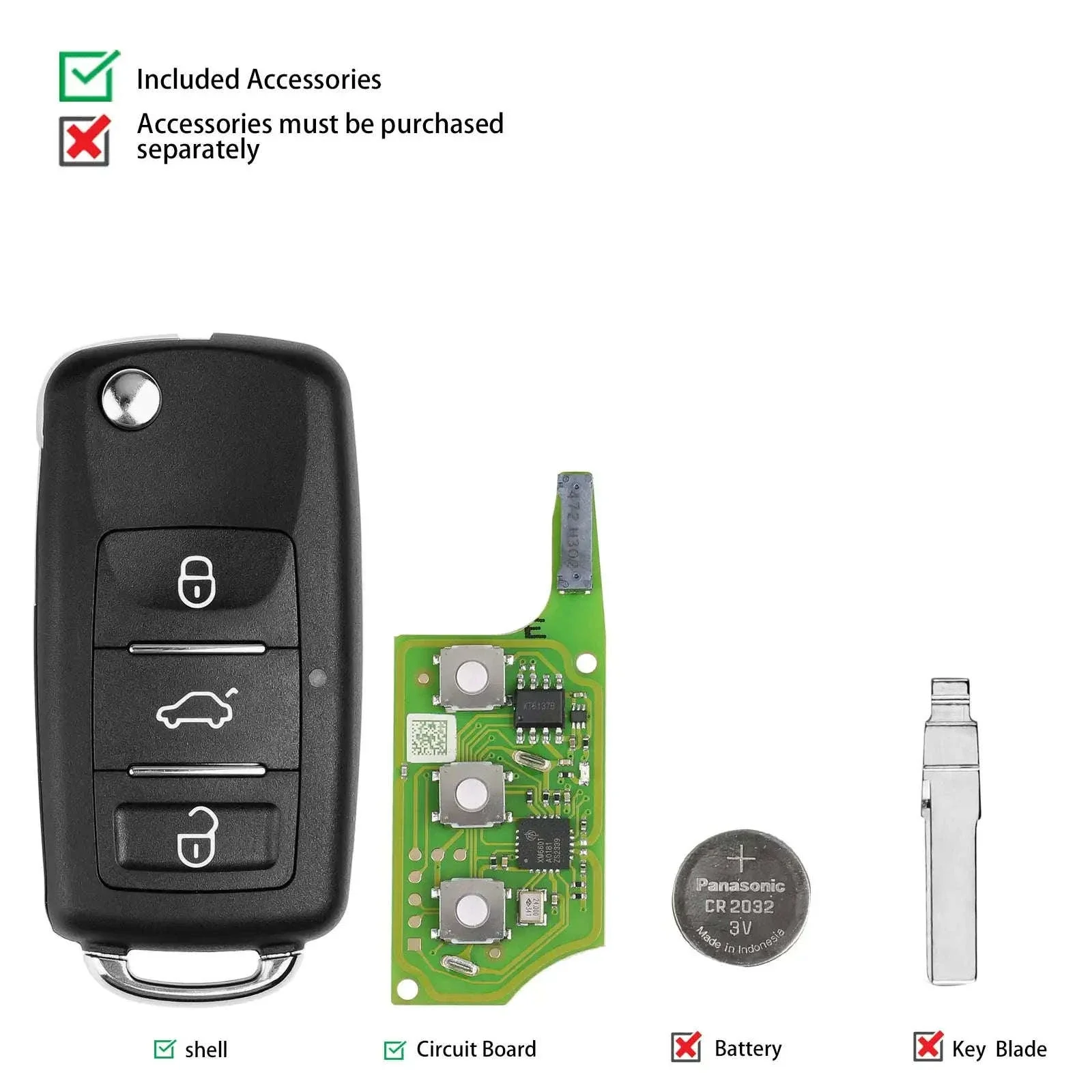 Xhorse XEB510EN Volkswagen B5 Super Remote 5-Pack - Image 6