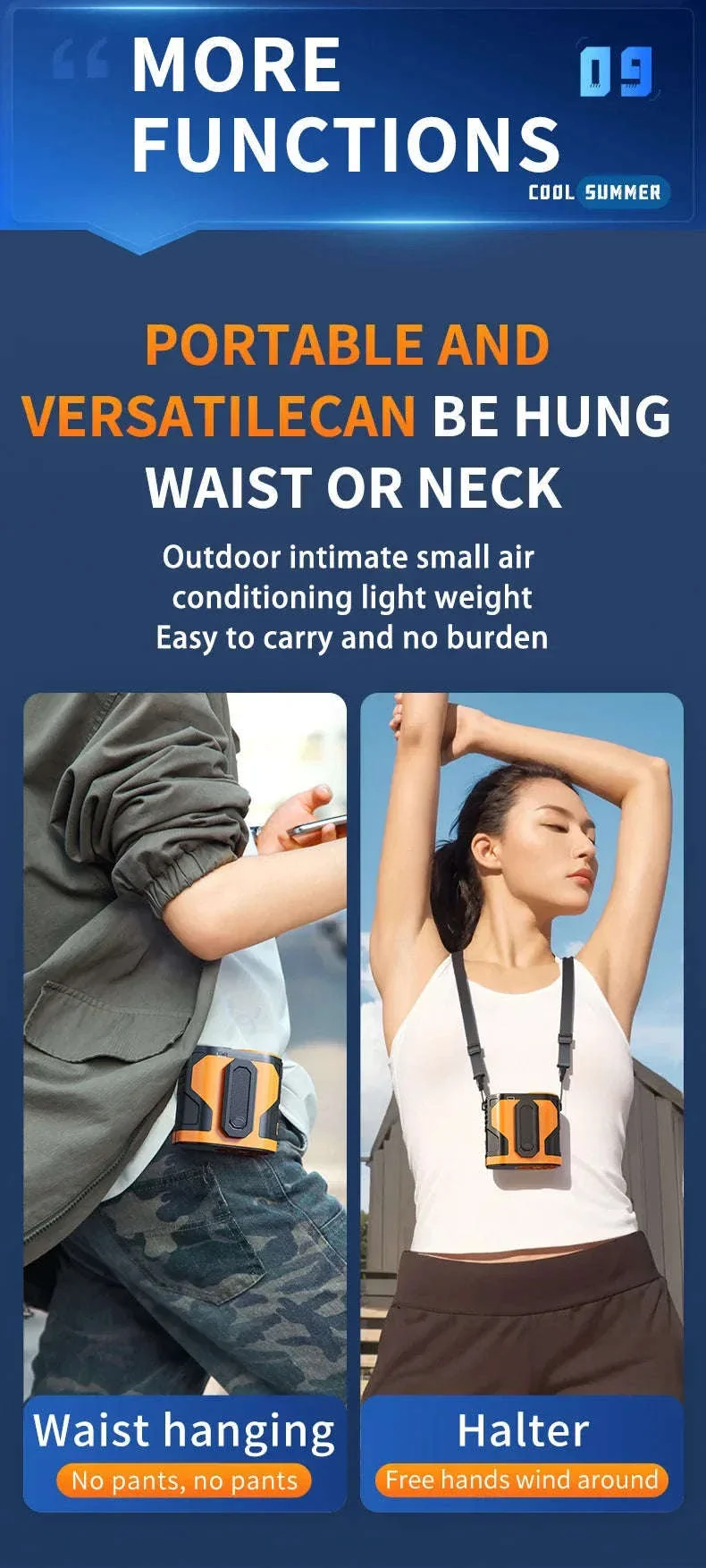 Xiaomi 2025 Portable Waist-Hanging Fan for Hands-Free Cooling - Image 25