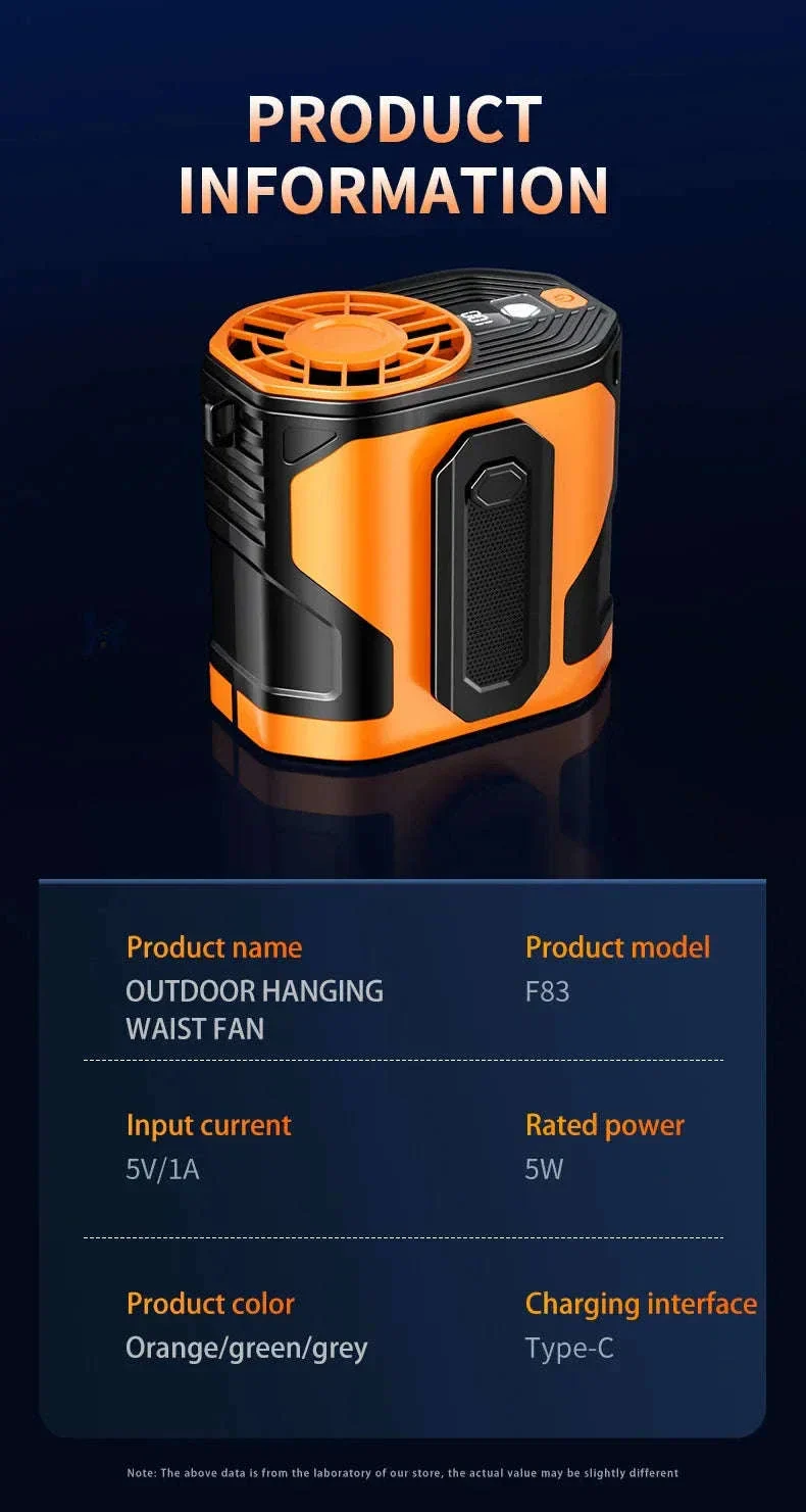 Xiaomi 2025 Portable Waist-Hanging Fan for Hands-Free Cooling - Image 27