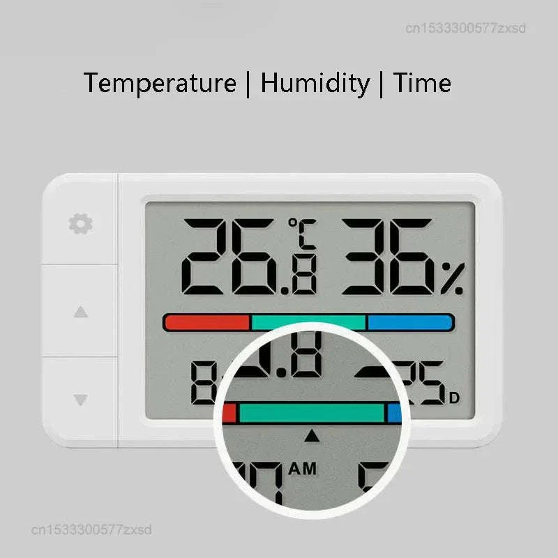 MiaoMiaoCe Thermometer Hygrometer Weather Station with Clock - Image 2