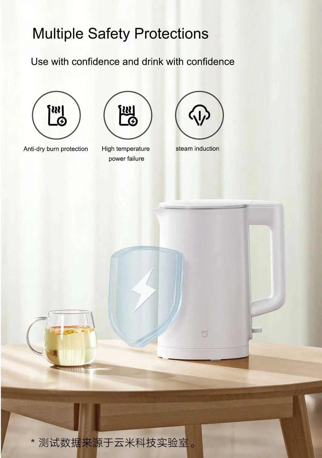 Xiaomi Electric Kettle 1.5L 1500W Fast Boil Stainless Steel - Image 14