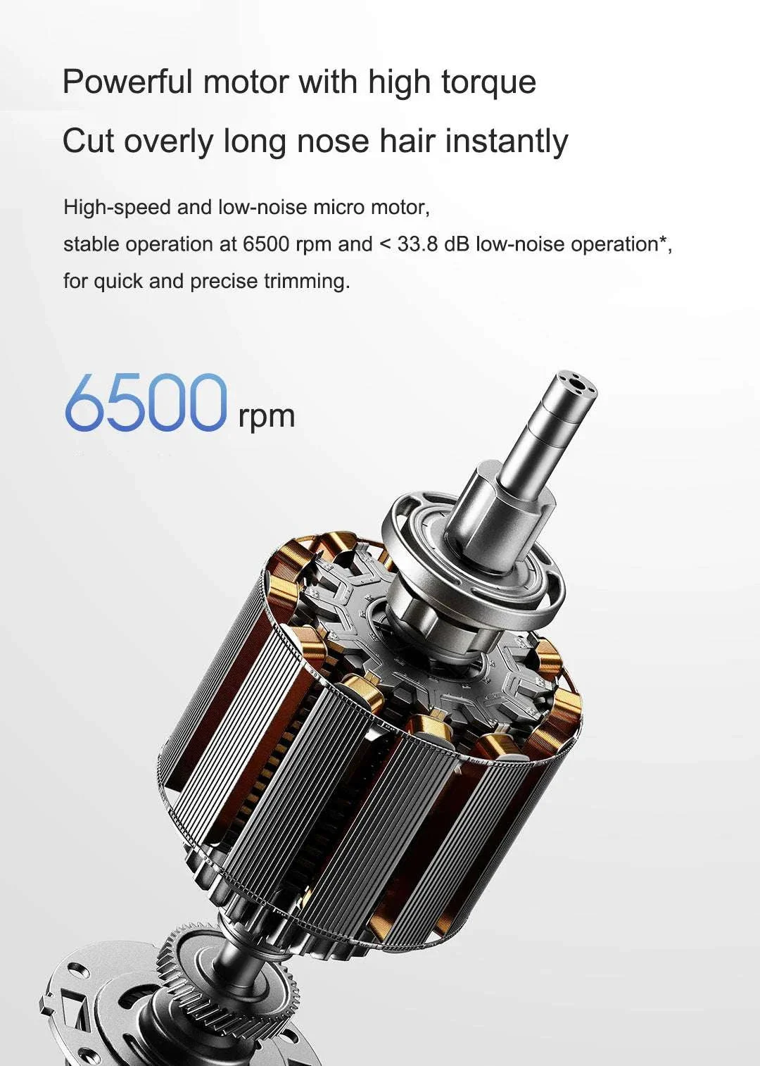 Electric Nose Hair Trimmer Rechargeable Painless Grooming Tool - Image 12