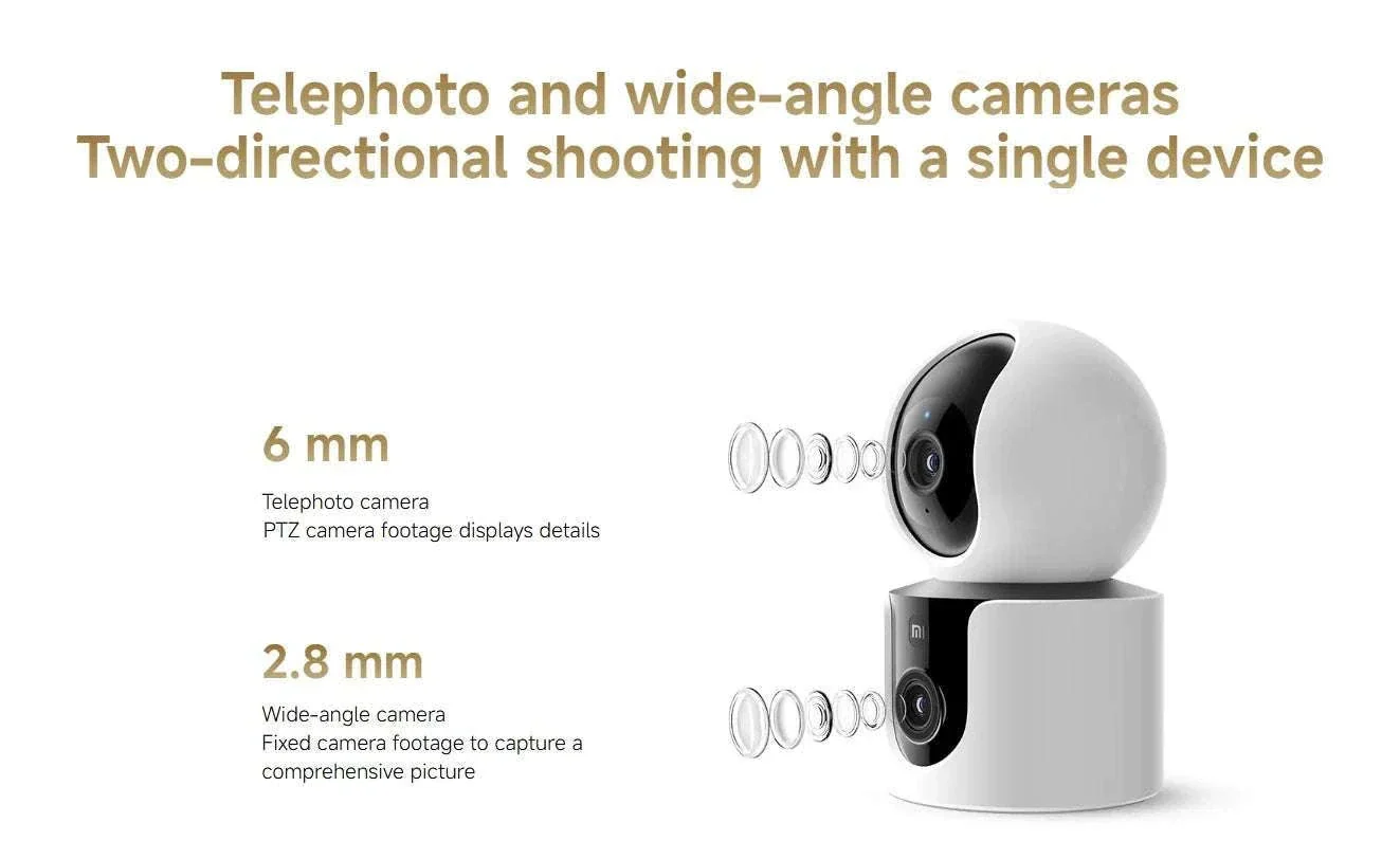 Xiaomi C300 Dual Lens Smart Camera 360° AI WiFi 6 Home Security - Image 16