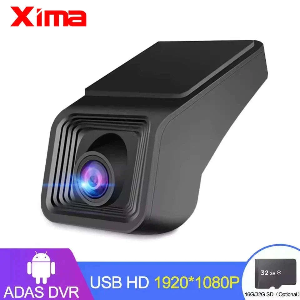 1080P USB Dash Cam for Android Car Stereo with ADAS Alerts