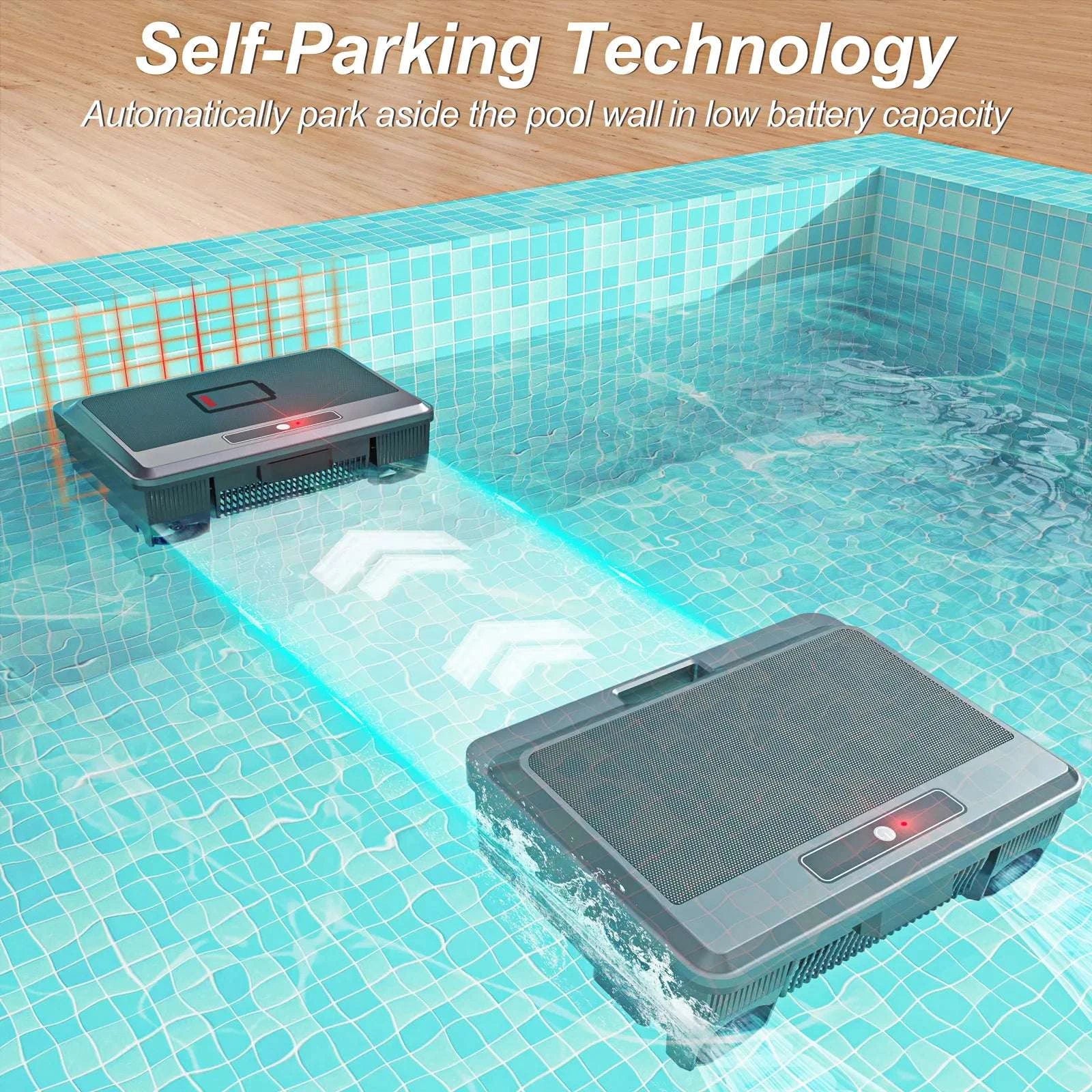 Solar Robotic Pool Cleaner Surface Skimmer with Remote Control - Image 5