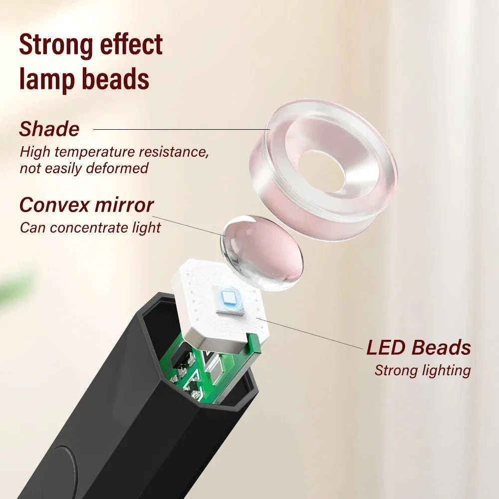 Portable Nail Dryer UV LED Gel Lamp with Rechargeable Power - Image 4