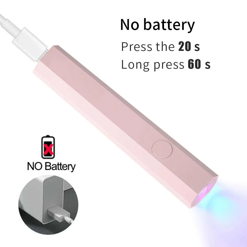 Portable Nail Dryer UV LED Gel Lamp with Rechargeable Power - Image 9