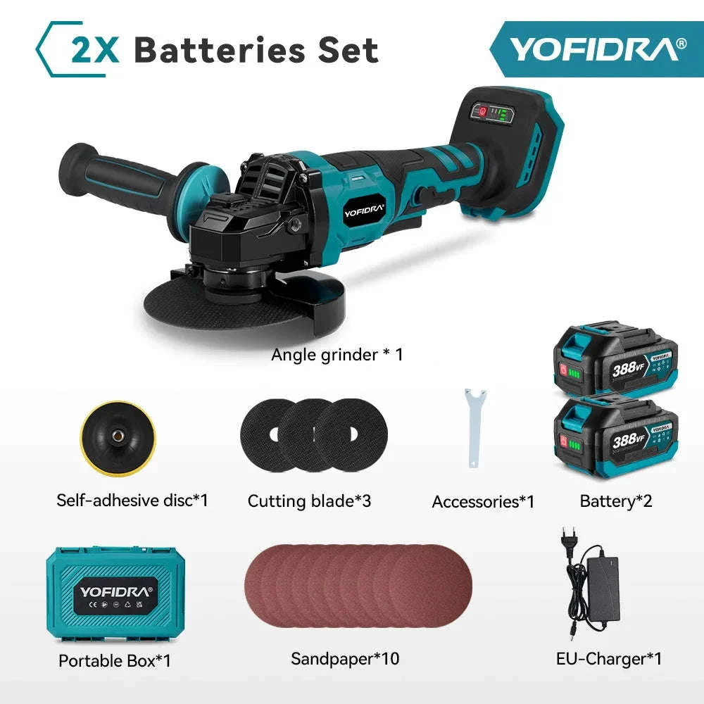 Brushless 125mm Cordless Angle Grinder 2000W - Image 14