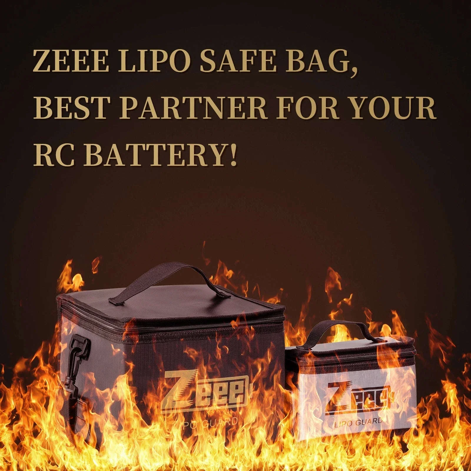 Fireproof LiPo Battery Safety Bag Set for Charging and Storage - Image 6