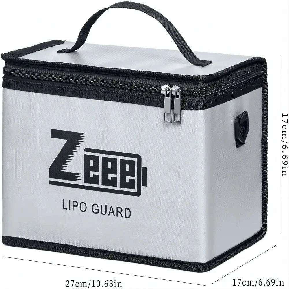 Adjustable 10-Cell LiPo Safety Bag Fireproof Battery Storage - Image 2