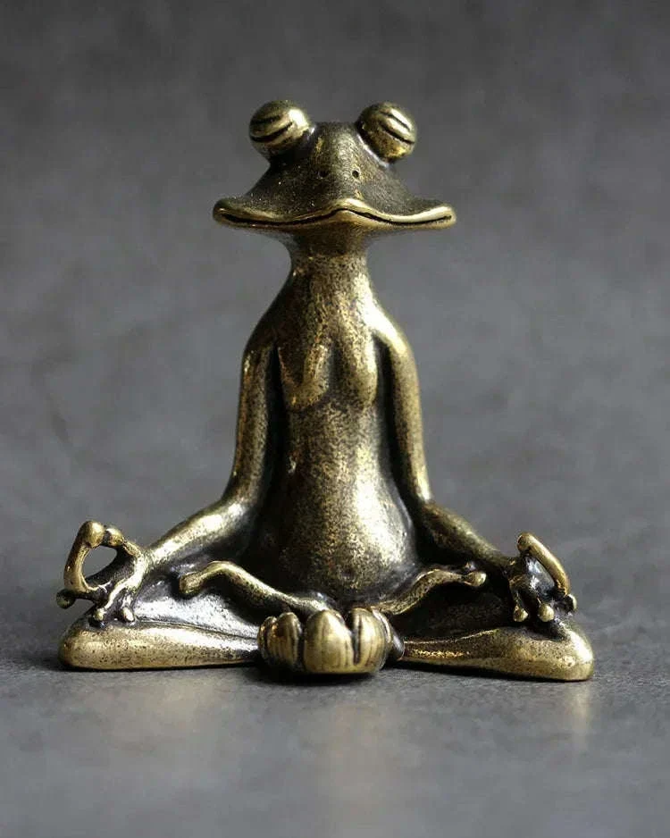 Retro Copperware Zen Frog Incense Holder - Image 5