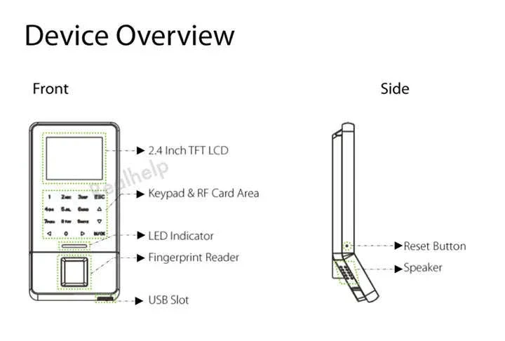 ZKTeco Fingerprint Attendance Terminal with Wi‑Fi and 3000 Templates - Image 5