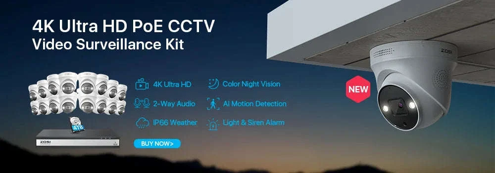 ZOSI 1080P 2MP Wired Bullet CCTV Camera with 120ft Night Vision - Image 18