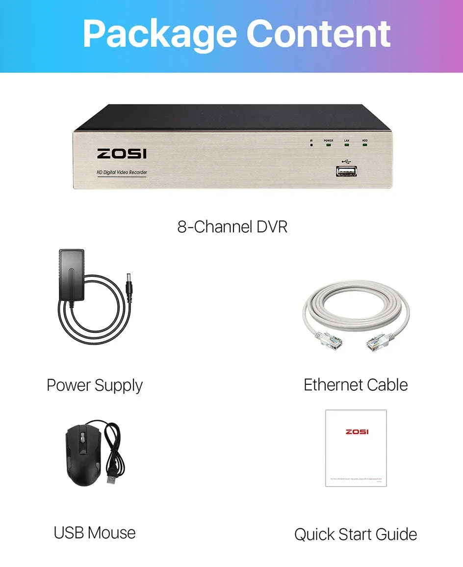 ZOSI 8-Channel 1080P DVR Security Recorder with H.265+ - Image 18