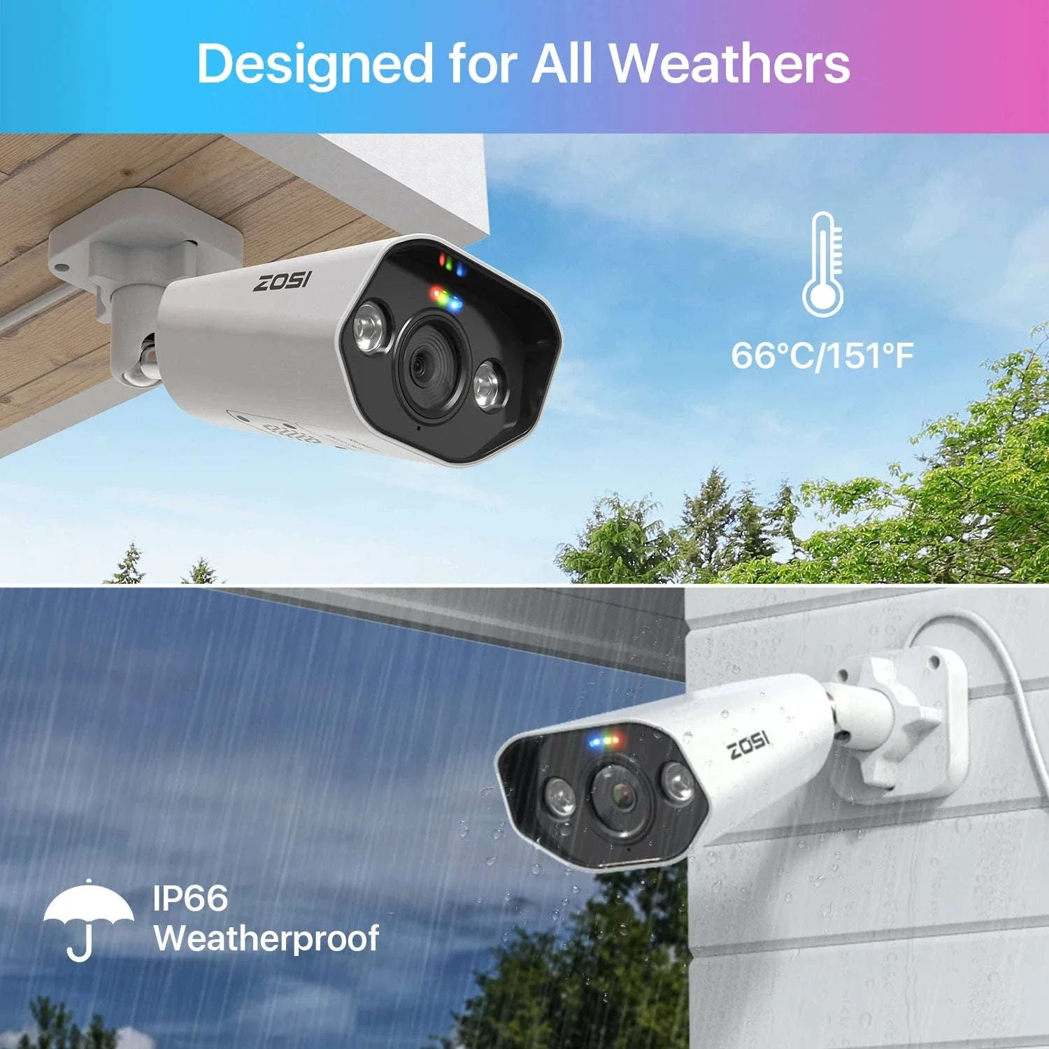 ZOSI 8MP PoE Outdoor Security Camera with Two-Way Audio - Image 6