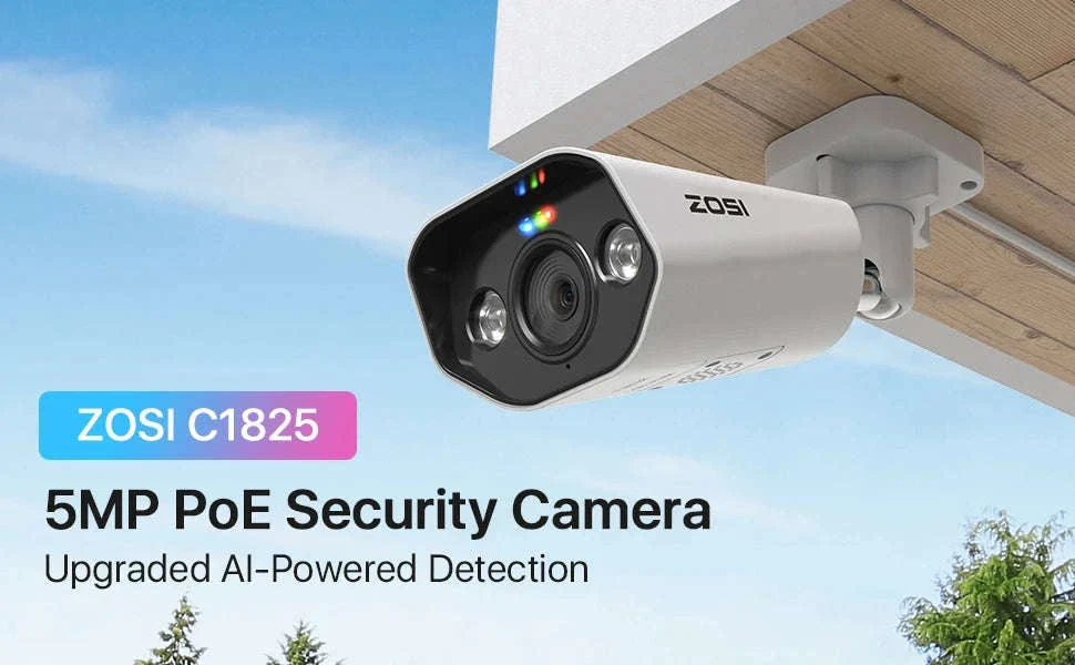 ZOSI 8MP PoE Outdoor Security Camera with Two-Way Audio - Image 8