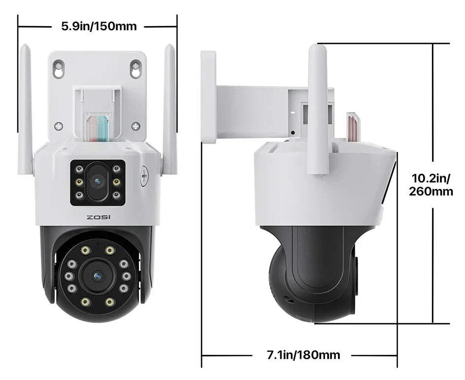 ZOSI 8MP Dual-Lens WiFi PTZ Outdoor Security Camera - Image 37